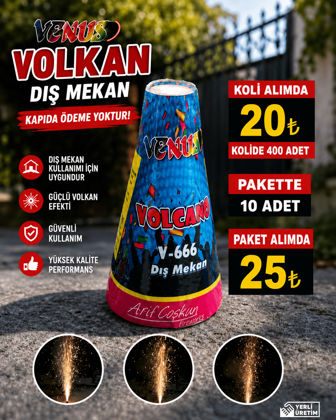 Taraftar Dış Mekan Volkan Büyük Boy ürün görseli